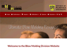 Tablet Screenshot of blowmoldingdivision.org